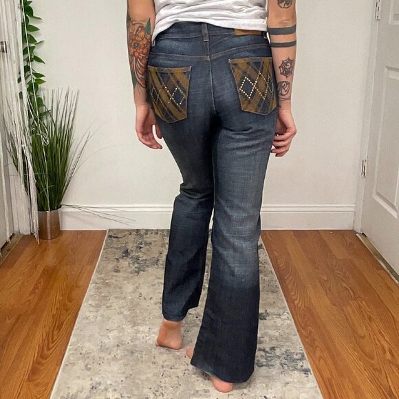 Escada Sport Stretch Mid Rise Denim Jeans Bootcut Leg Size 4 Blue - Picture 5 of 5